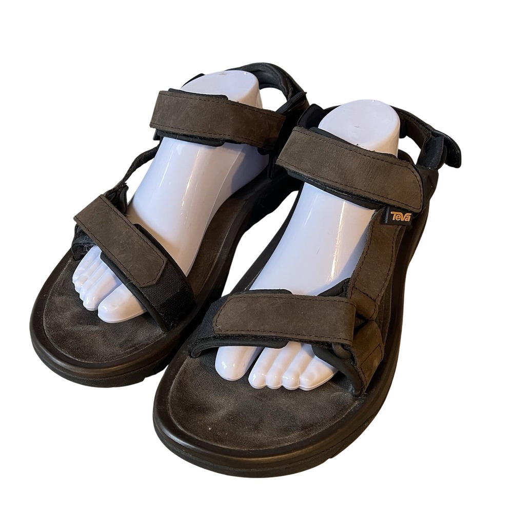 Teva Men's 10 Terra Fi 5 Universal Leather Hiking Sandal Turkish Coffee Brown